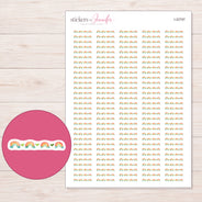 I-22797 planner sticker sheet with enlarged sticker detail
