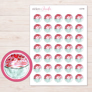 I-22798 planner sticker sheet with enlarged sticker detail