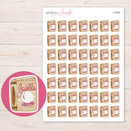 I-22808 planner sticker sheet with enlarged sticker detail