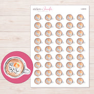 I-22816 planner sticker sheet with enlarged sticker detail