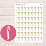 I-22820 planner sticker sheet with enlarged sticker detail