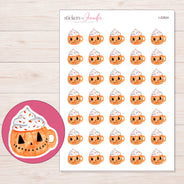 I-22824 planner sticker sheet with enlarged sticker detail