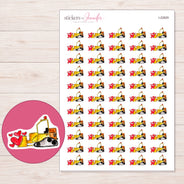 I-22829 planner sticker sheet with enlarged sticker detail
