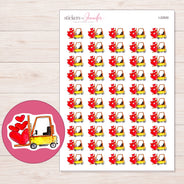 I-22830 planner sticker sheet with enlarged sticker detail