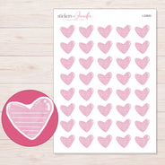 I-22840 planner sticker sheet with enlarged sticker detail
