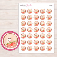 I-22848 planner sticker sheet with enlarged sticker detail