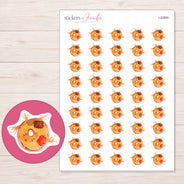 I-22850 planner sticker sheet with enlarged sticker detail