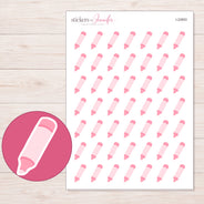 I-22853 planner sticker sheet with enlarged sticker detail