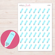I-22854 planner sticker sheet with enlarged sticker detail