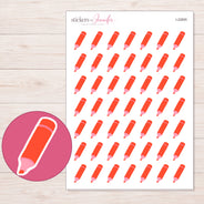 I-22855 planner sticker sheet with enlarged sticker detail