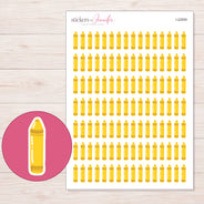 I-22859 planner sticker sheet with enlarged sticker detail