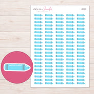 I-22863 planner sticker sheet with enlarged sticker detail