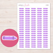 I-22864 planner sticker sheet with enlarged sticker detail