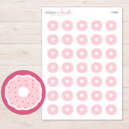 I-22865 planner sticker sheet with enlarged sticker detail