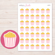 I-22871 planner sticker sheet with enlarged sticker detail