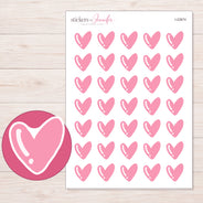 I-22874 planner sticker sheet with enlarged sticker detail