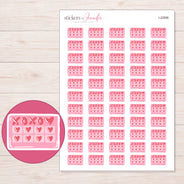 I-22886 planner sticker sheet with enlarged sticker detail