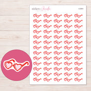 I-22891 planner sticker sheet with enlarged sticker detail