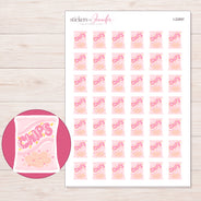 I-22897 planner sticker sheet with enlarged sticker detail