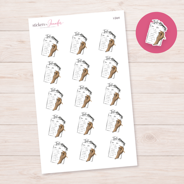 Test Day Planner Stickers | I-264