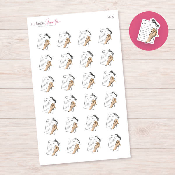 Writing Notes Planner Stickers | I-265