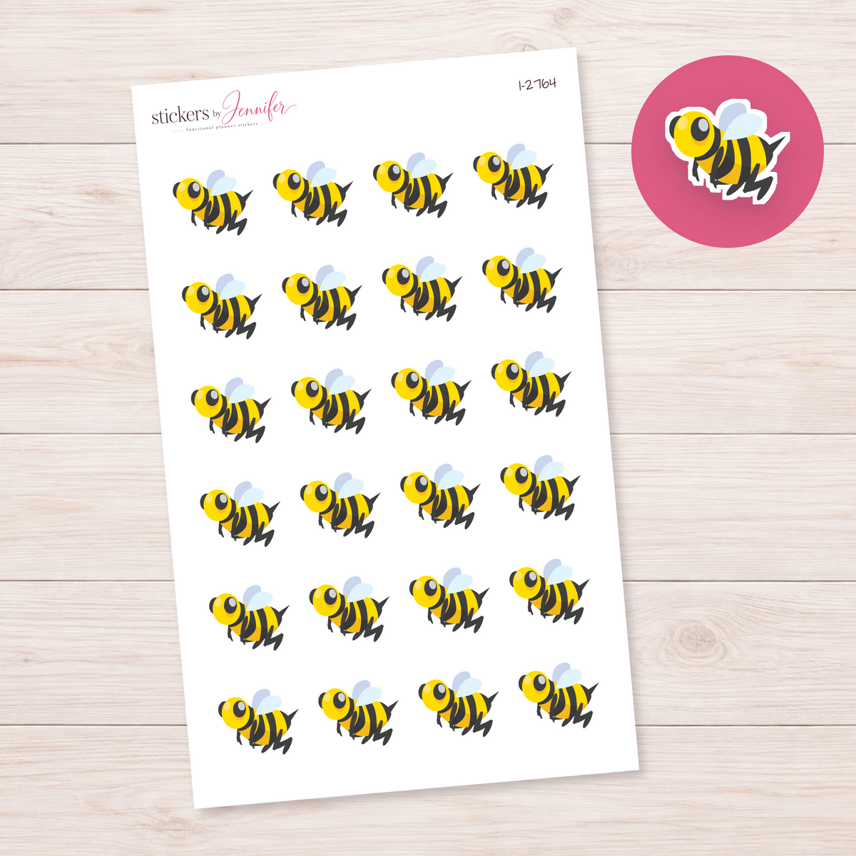 Flying Bee Planner Stickers | I-2764