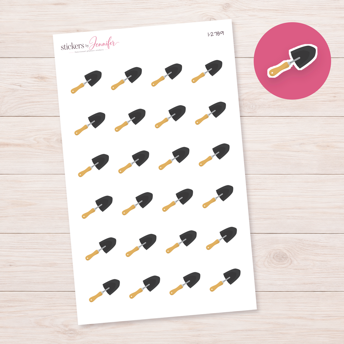 Garden Trowel Planner Stickers | I-2789