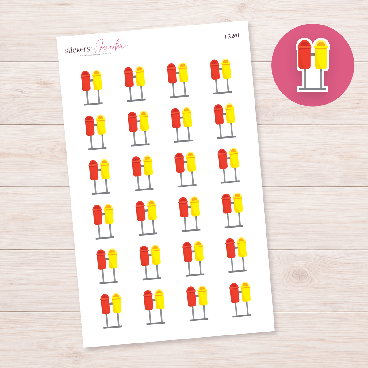 Outdoor Sorting Bins Planner Stickers | I-2814