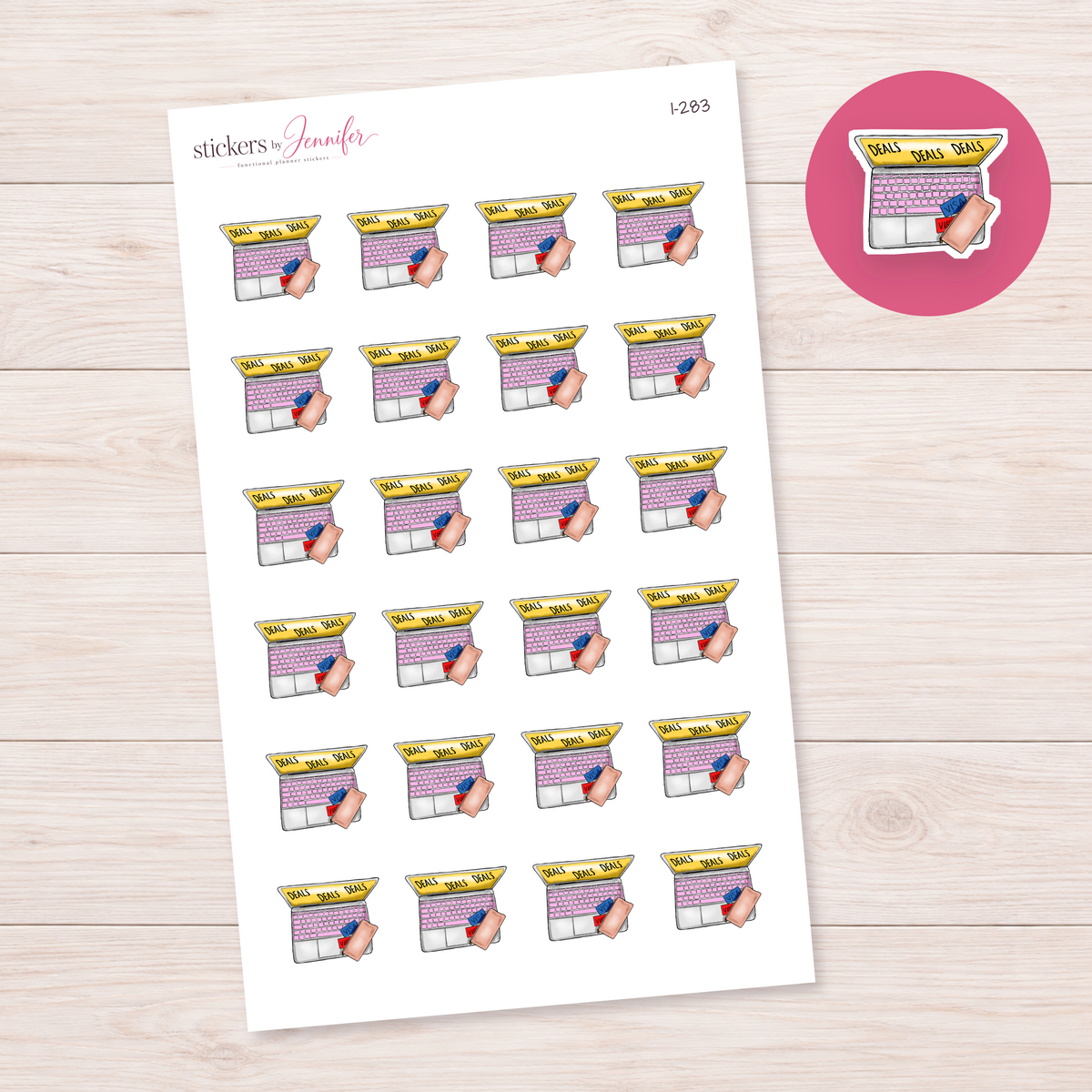 Online Deals Shopping Planner Stickers | I-283