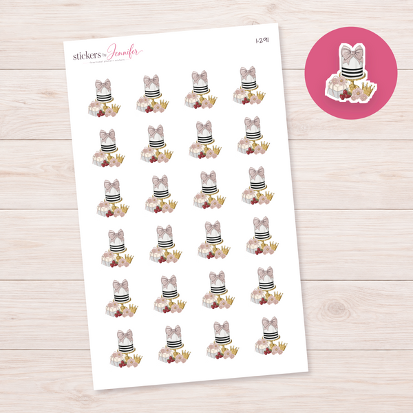 Birthday Cake & Gifts Planner Stickers | I-291