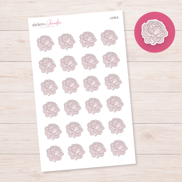 Blush Peony Planner Stickers | I-2923