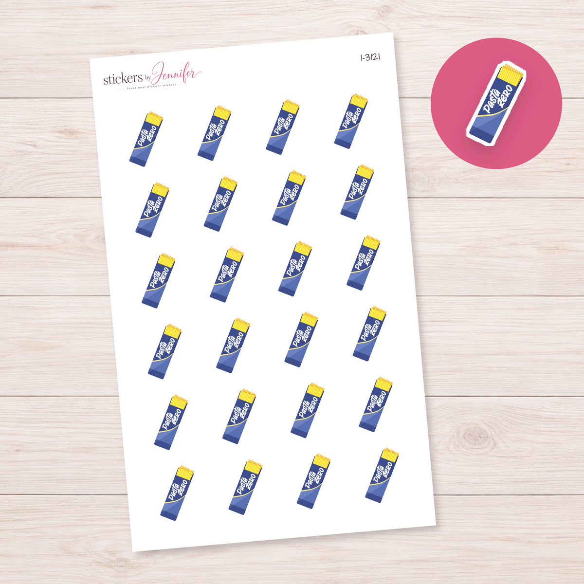 Pasta Packet Planner Stickers | I-3121