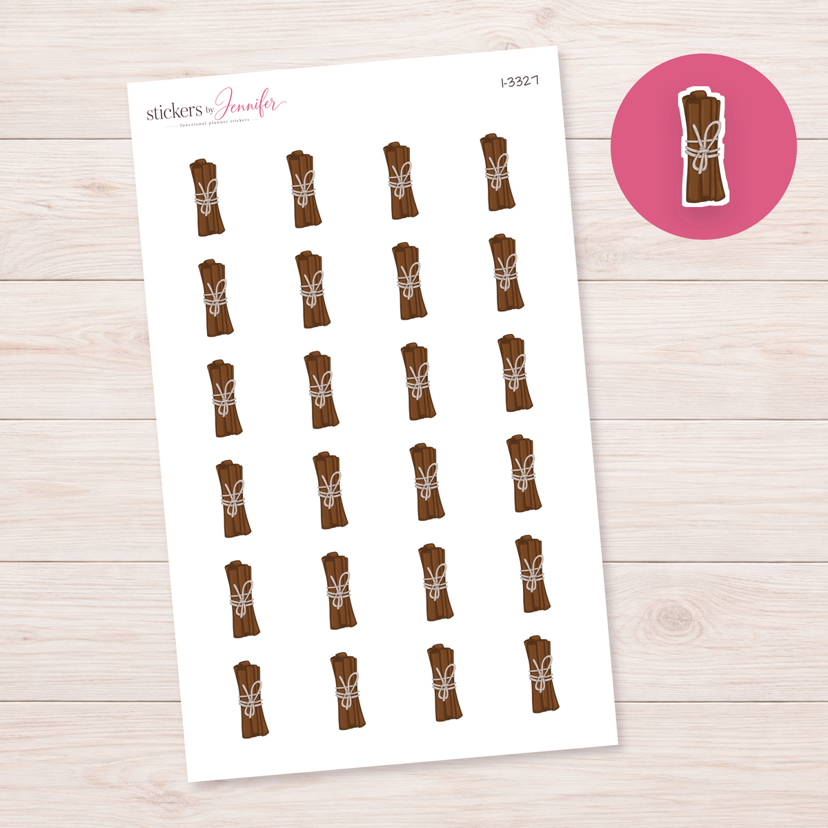 Cinnamon Sticks Planner Stickers | I-3327