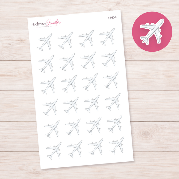 Airplane Planner Stickers | I-3509