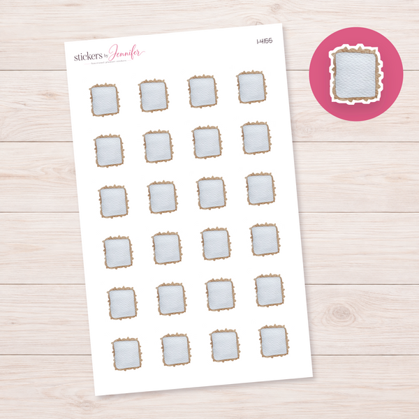 Woven Frame Mirror Planner Stickers | I-4155