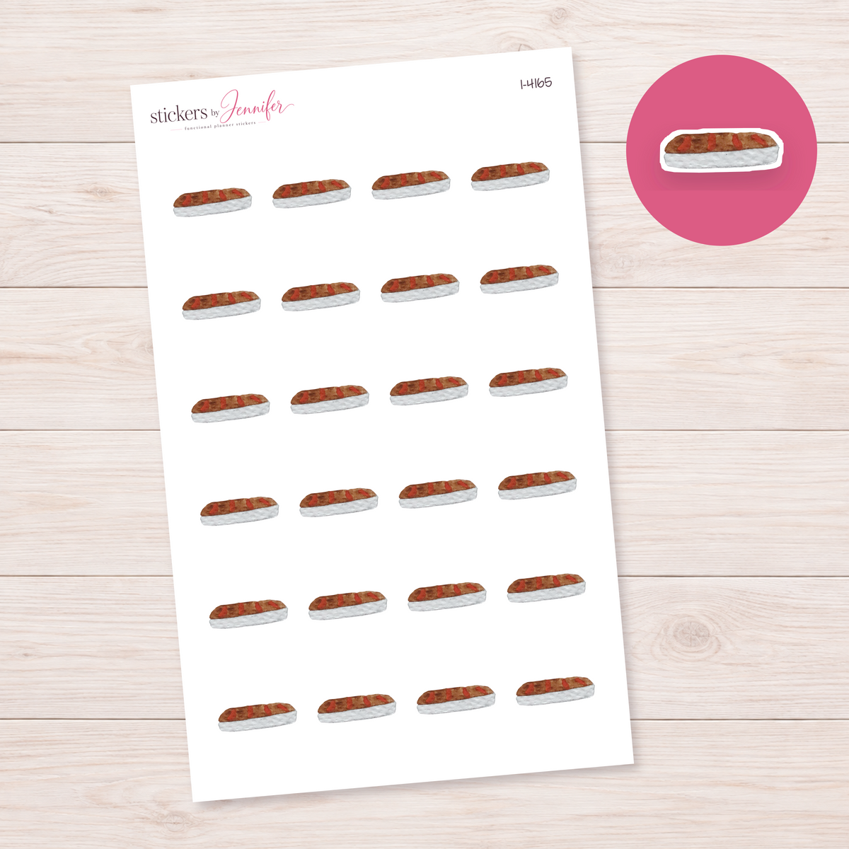 Baked Dish with Tomatoes Planner Stickers | I-4165