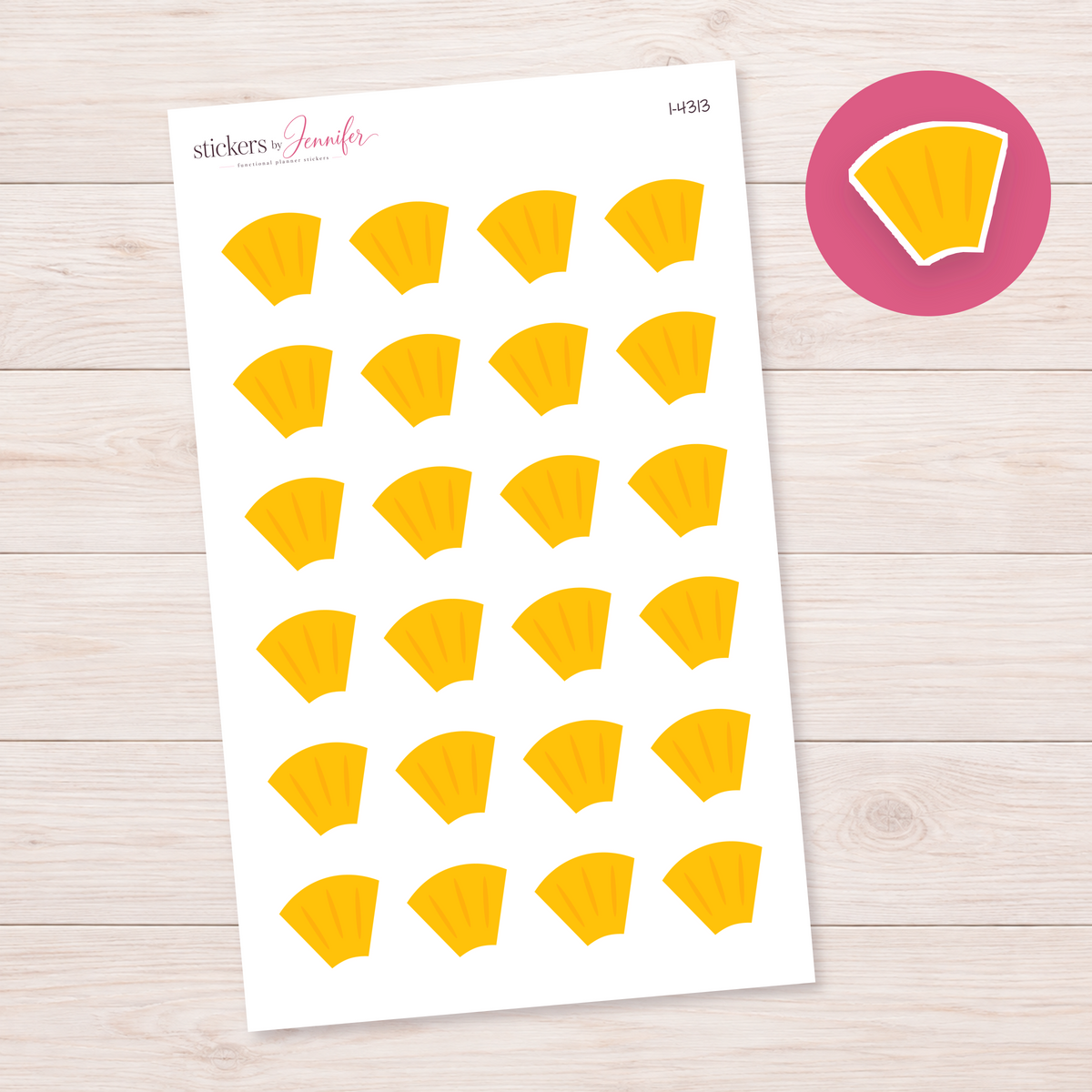 Pineapple Pizza Topping Planner Stickers | I-4313