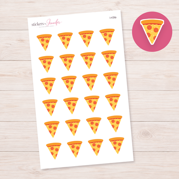 Pepperoni Pizza Slice Planner Stickers | I-4316
