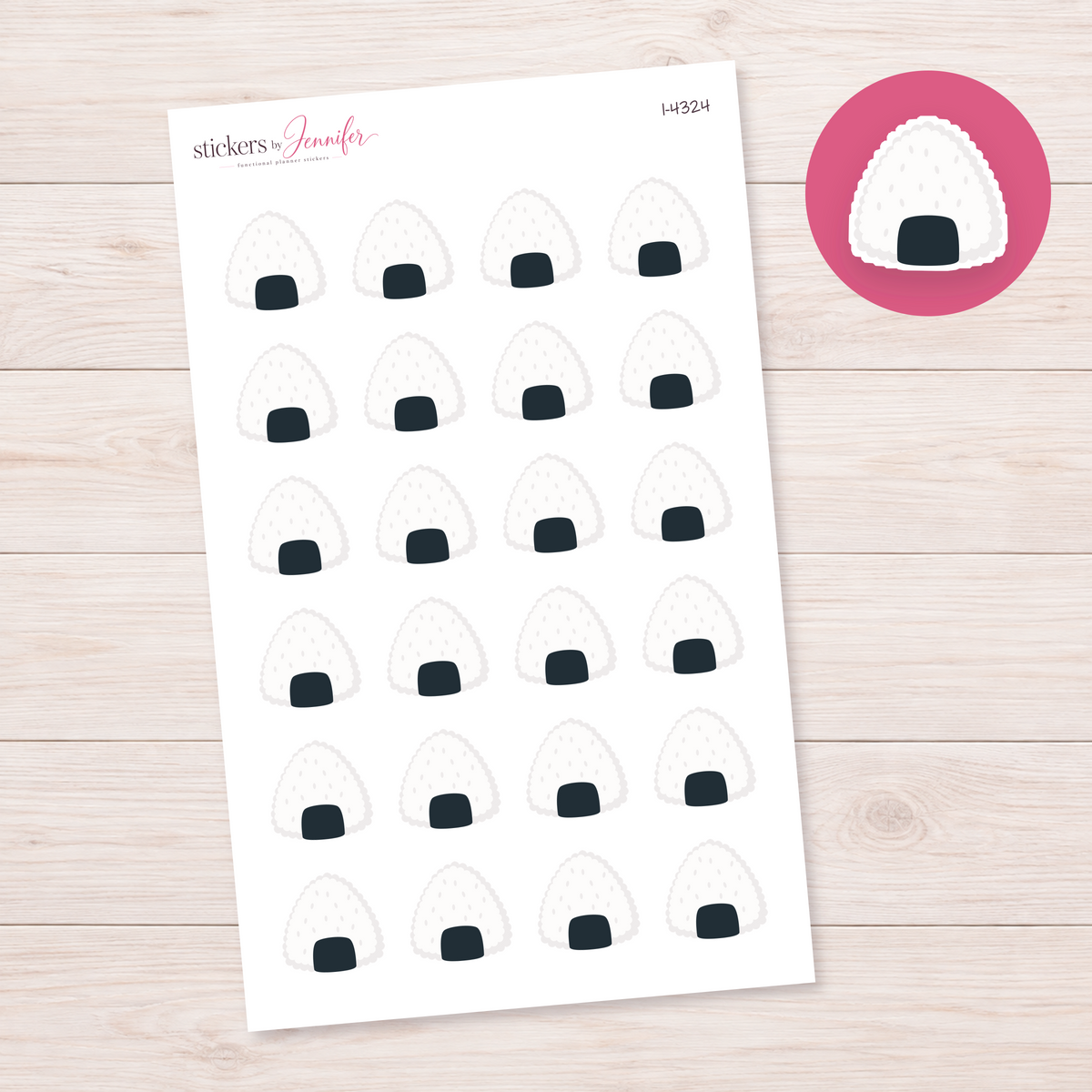 Onigiri Rice Ball Planner Stickers | I-4324