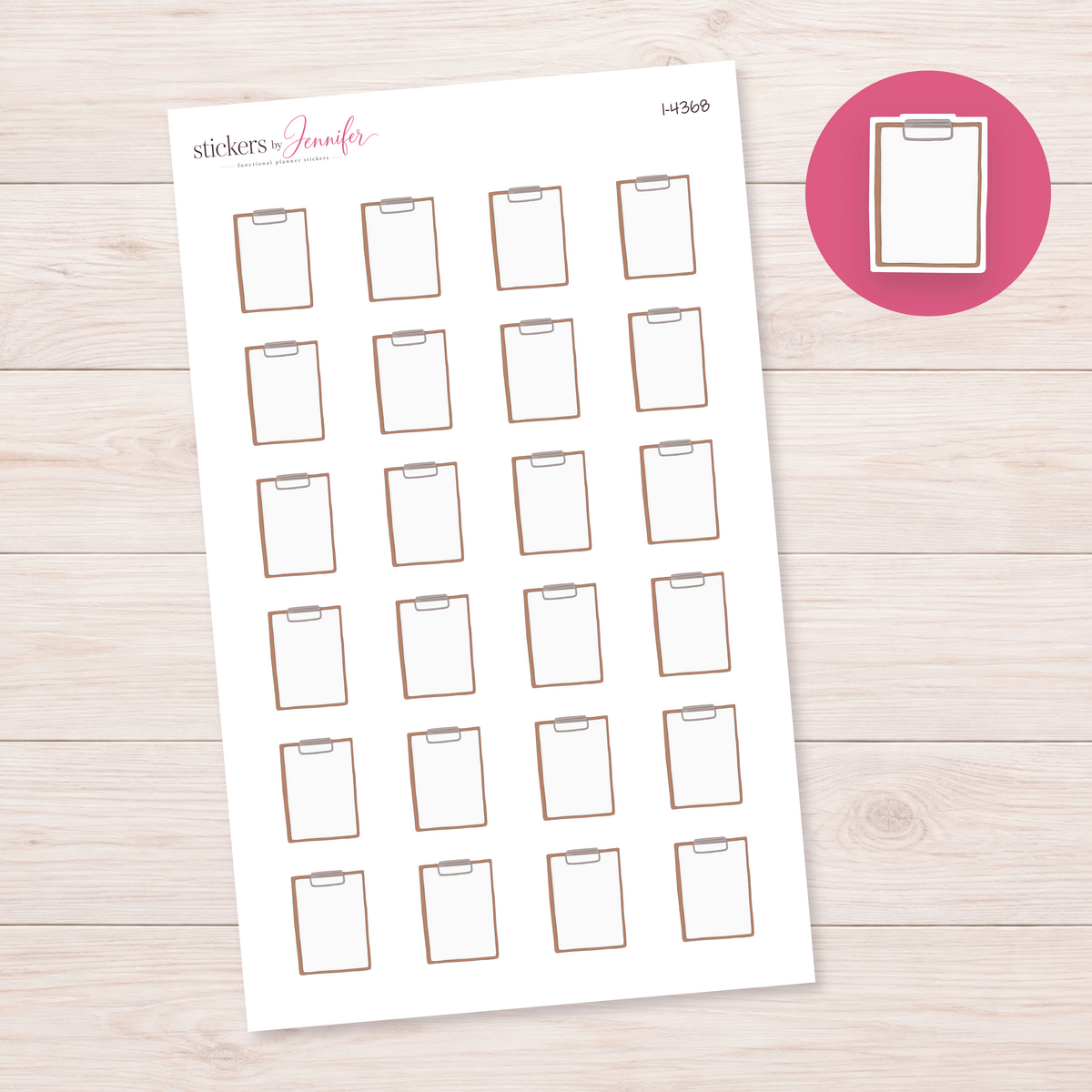 Clipboard Planner Stickers | I-4368