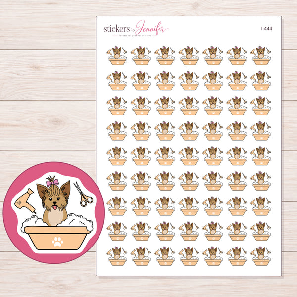 I-444 planner sticker sheet with enlarged sticker detail