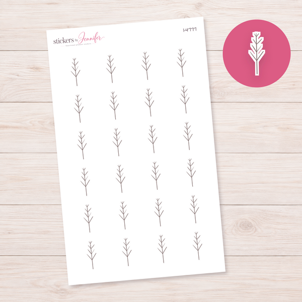 Bare Twig Planner Stickers | I-4777