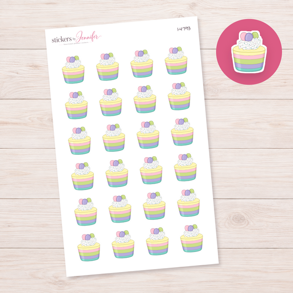 Pastel Easter Dessert Planner Stickers | I-4793