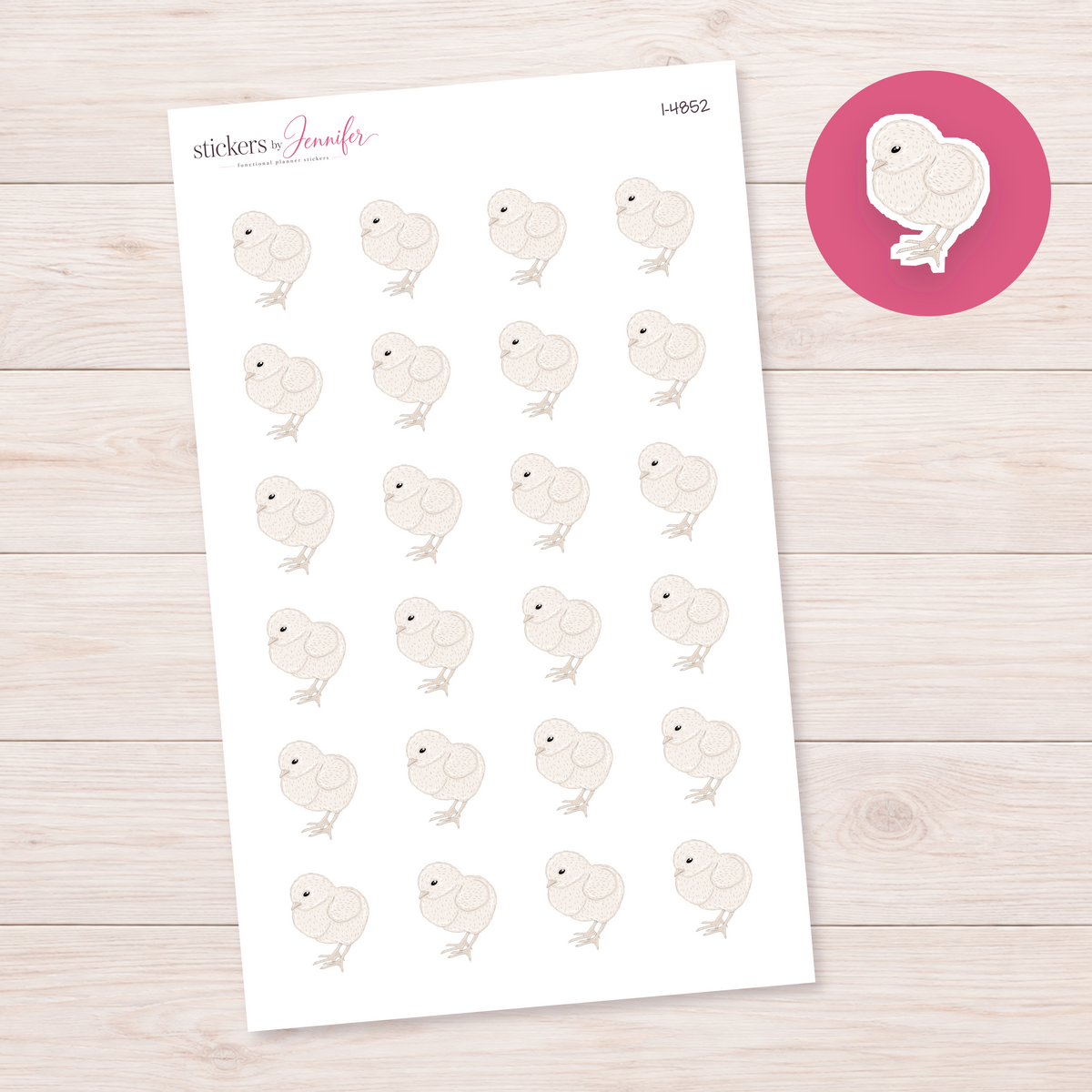 Cream Chick Planner Stickers | I-4852