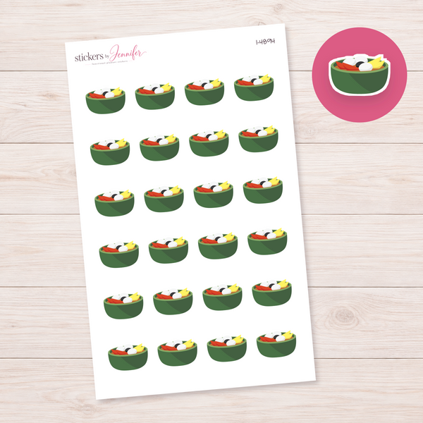 Asinan Bowl Planner Stickers | I-4894