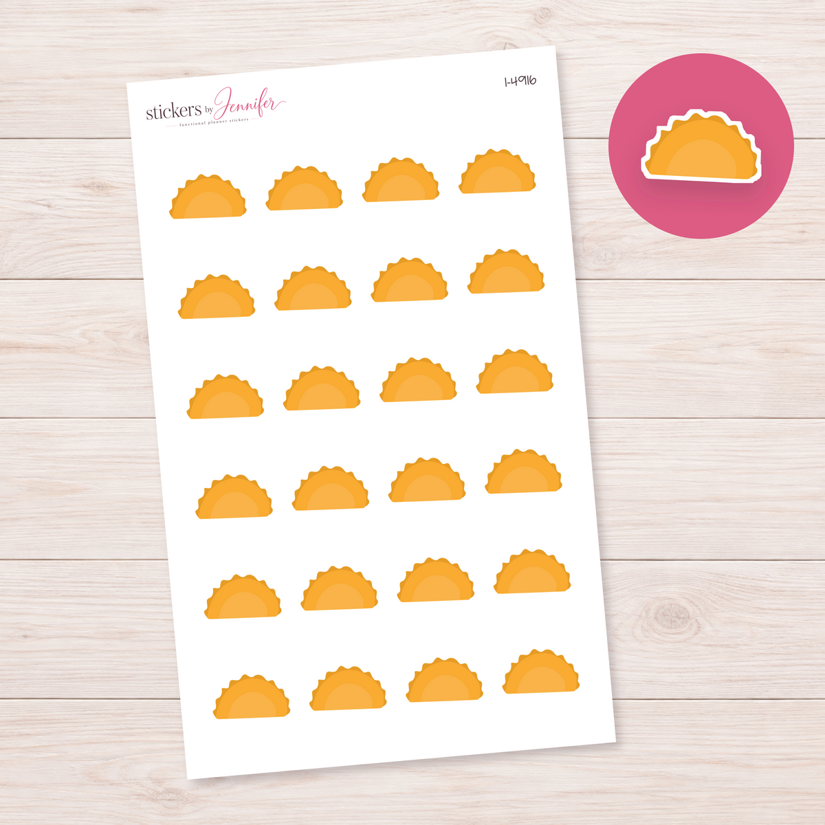 Empanada Planner Stickers | I-4916