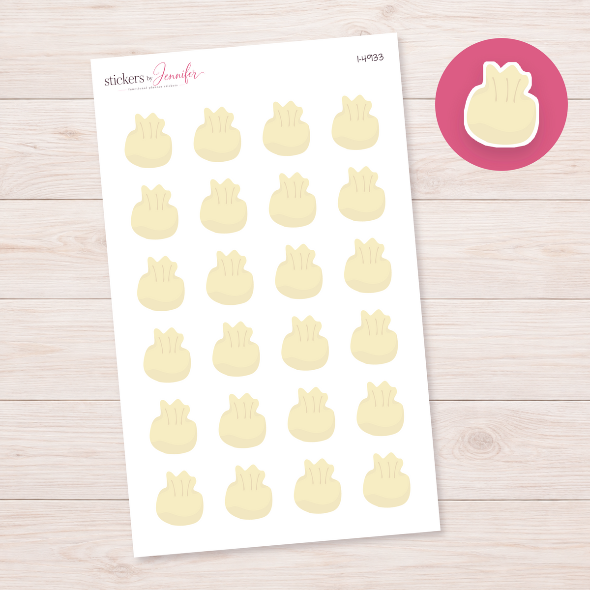 Steamed Bun Planner Stickers | I-4933