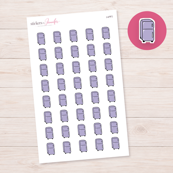 Lavender Refrigerator Planner Stickers | I-497