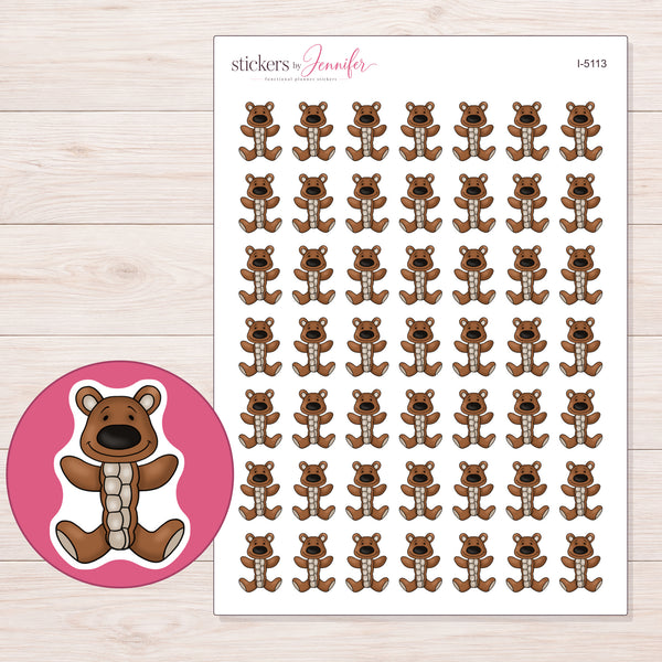 I-5113 planner sticker sheet with enlarged sticker detail