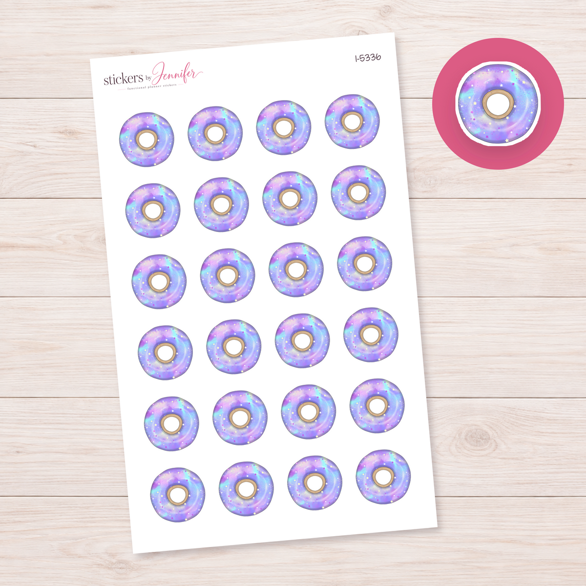 Galaxy Donut Planner Stickers | I-5336